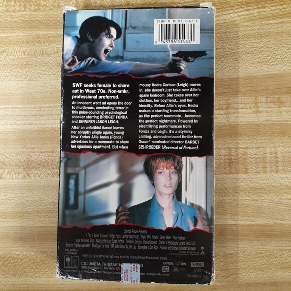 Single White Female 1993 VHS Bridget Fonda Psychological Erotic Thriller Horror - Picture 4 of 9